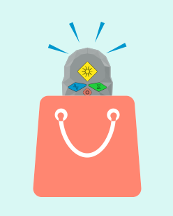 coMra Palm going out of the bag