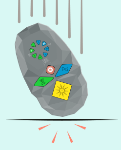 coMra Palm symbolically shown falling on the floor